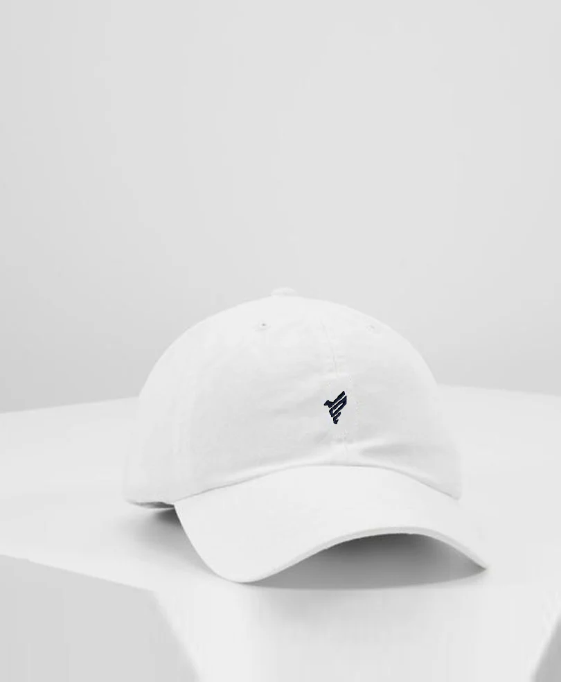White FITTED Cap