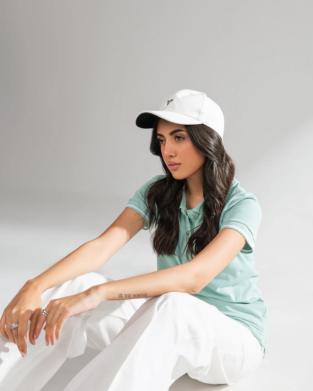 White FITTED Cap - Image 3