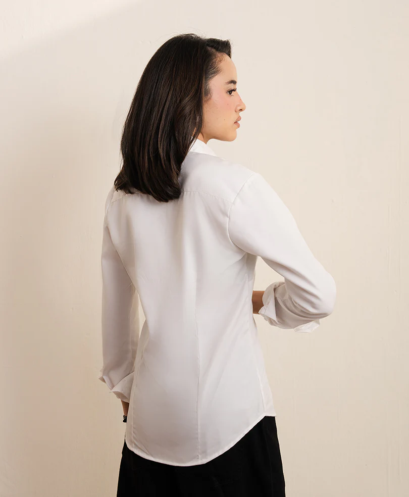White FITTED Shirt (Women) - Image 3