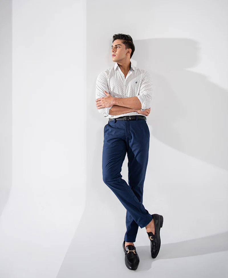 White Printed Shirt (Slim / Modern Fit) - Image 4
