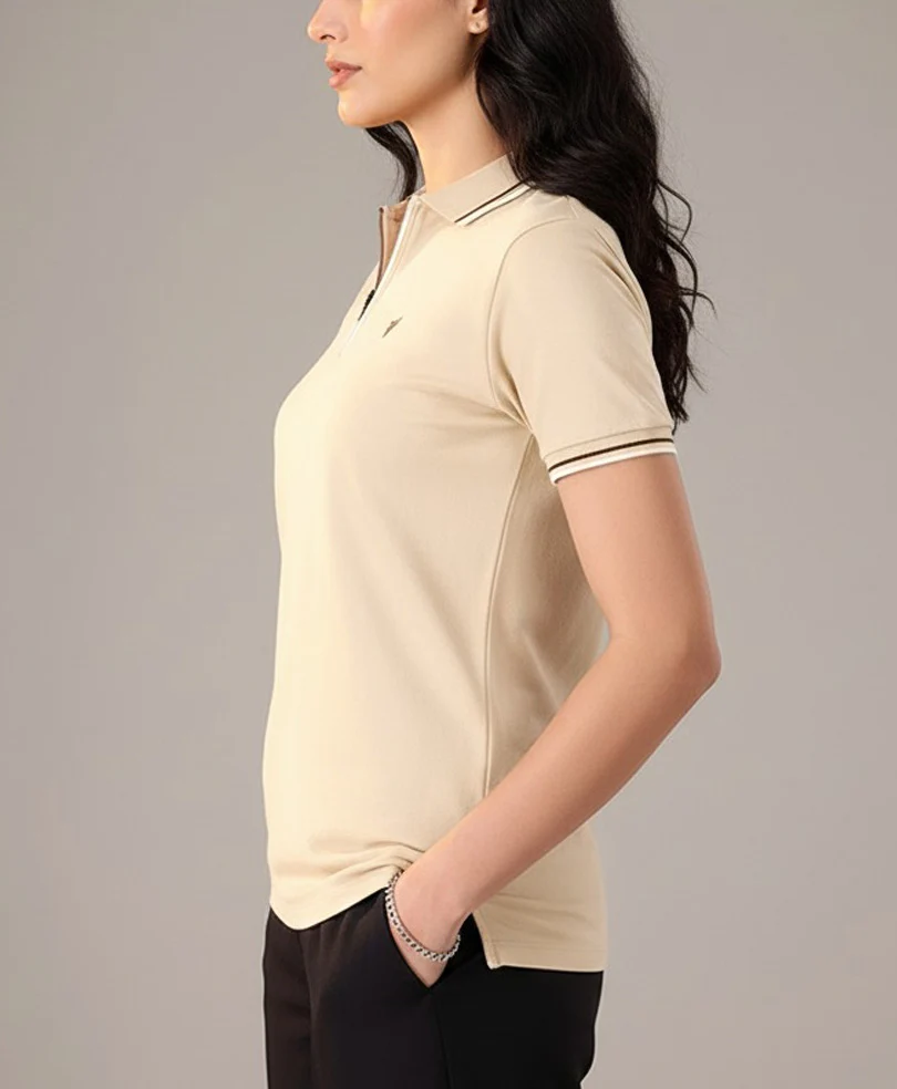 Wood Ash Zip POLO (Women) - Image 2